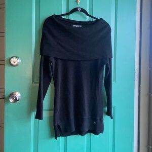 Central Park west size medium sweater dress black